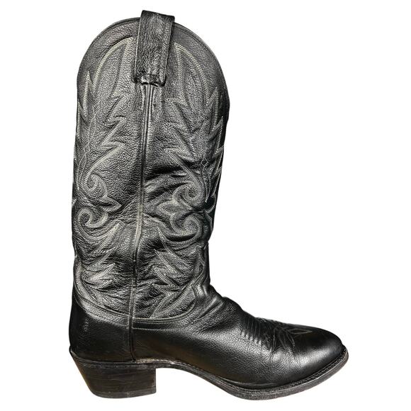 Dan Post Men’s Black Leather Western Cowboy Boots Size US 10 D main image 9